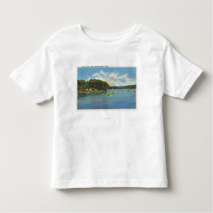 Camiseta De Bebé Vista del lago Cobbosseecontee en la ensenada de