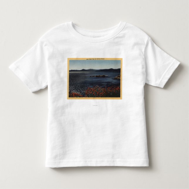 Camiseta De Bebé Vista del lago de las orillas septentrionales (Anverso)