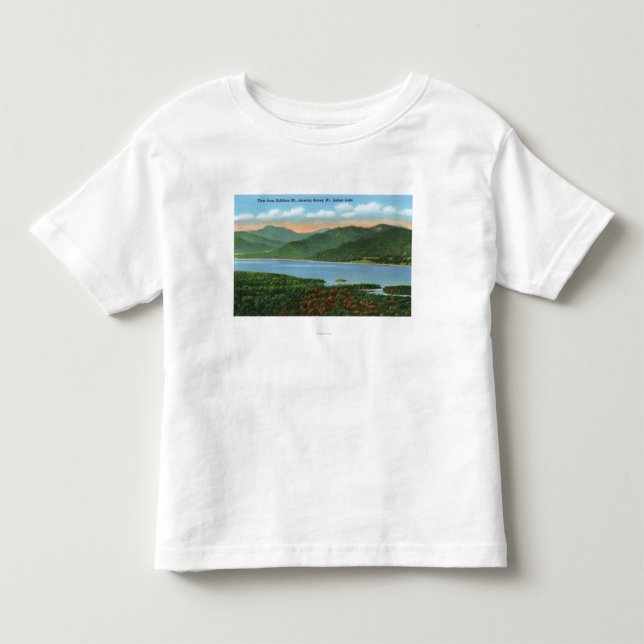 Camiseta De Bebé Vista del lago y de la montaña indios Nevado (Anverso)