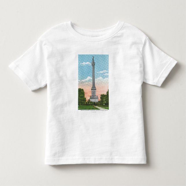 Camiseta De Bebé Vista del monumento de Brock (Anverso)