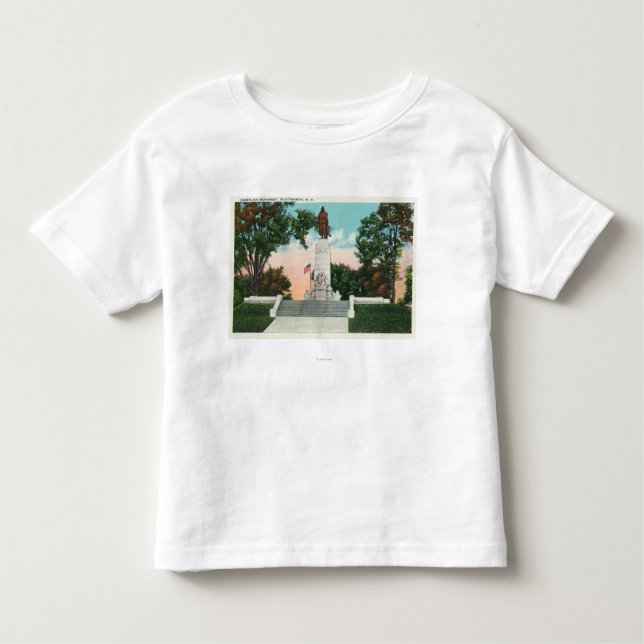Camiseta De Bebé Vista del monumento de Champlain (Anverso)