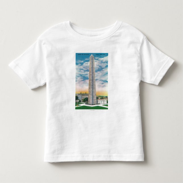 Camiseta De Bebé Vista del monumento del Bunker Hill (Anverso)