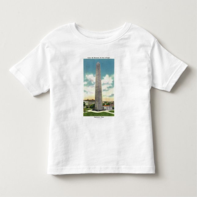 Camiseta De Bebé Vista del monumento del Bunker Hill # 2 (Anverso)