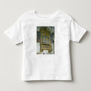 Camiseta De Bebé Vista del órgano de la iglesia, c.1590