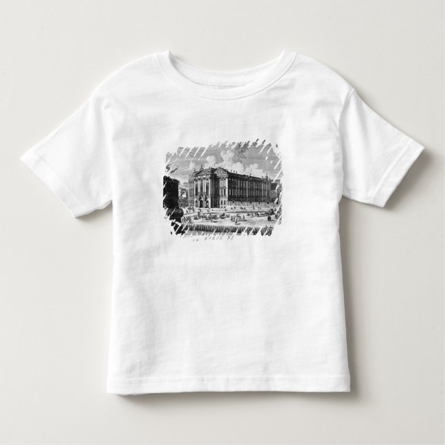 Camiseta De Bebé Vista del palacio de Trautson construido para la (Anverso)