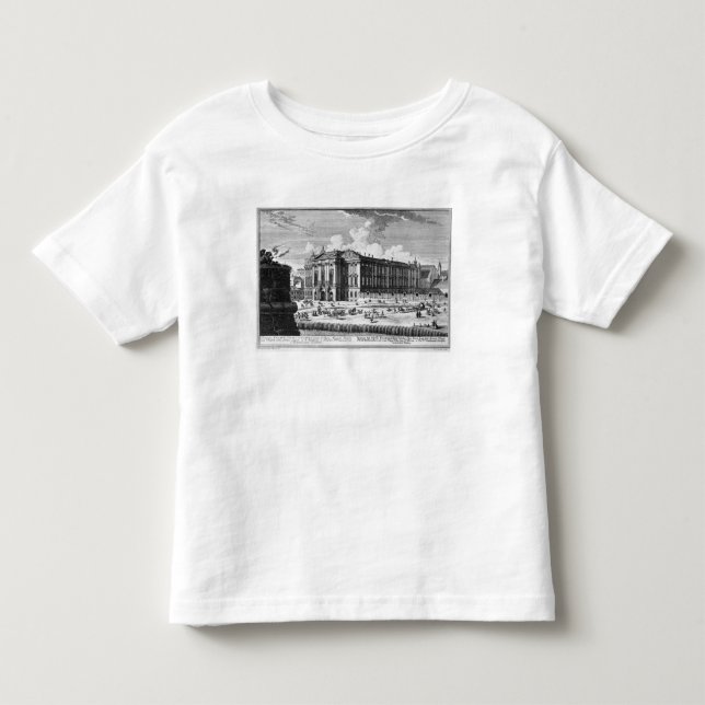 Camiseta De Bebé Vista del palacio de Trautson construido para la (Anverso)