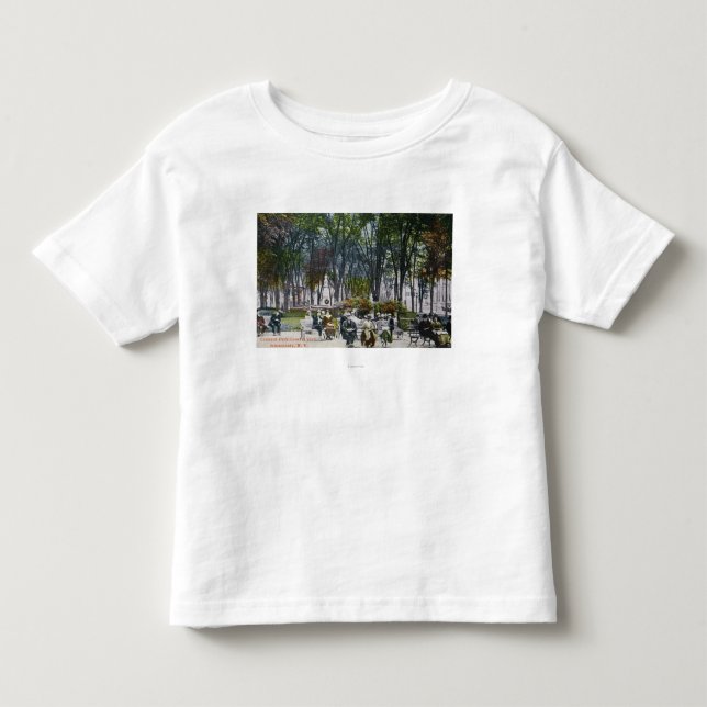 Camiseta De Bebé Vista del parque creciente (Anverso)