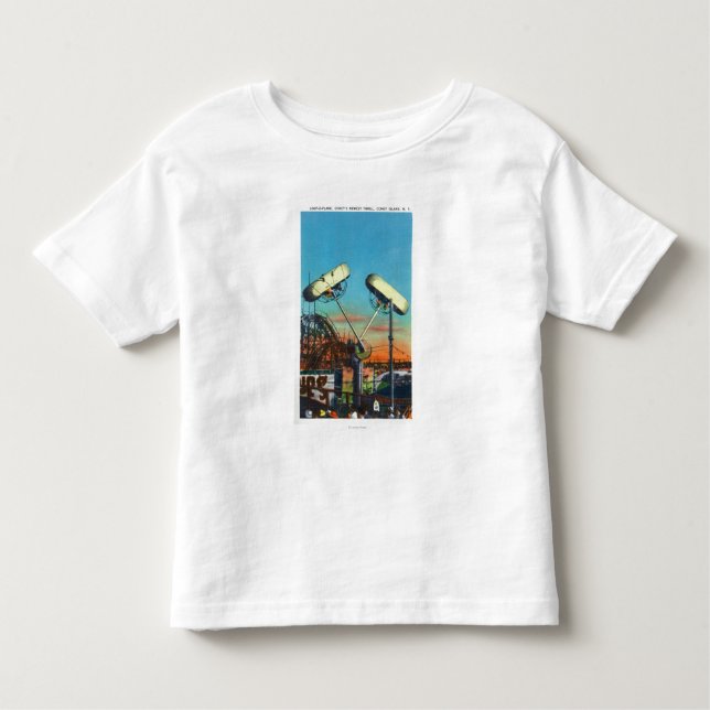 Camiseta De Bebé Vista del paseo del Lazo-o-Avión # 1 (Anverso)