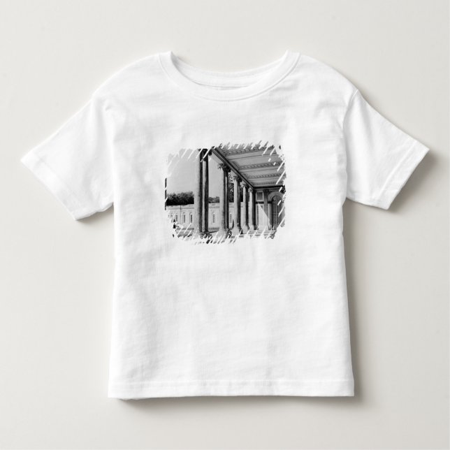 Camiseta De Bebé Vista del peristyle y de la izquierda del Trianon (Anverso)