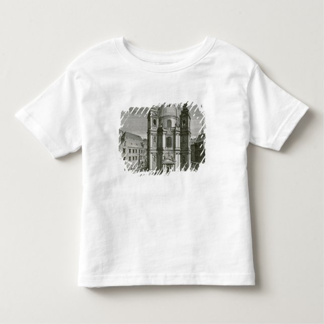 Camiseta De Bebé Vista del Peterskirche (Anverso)