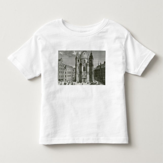 Camiseta De Bebé Vista del Peterskirche (Anverso)