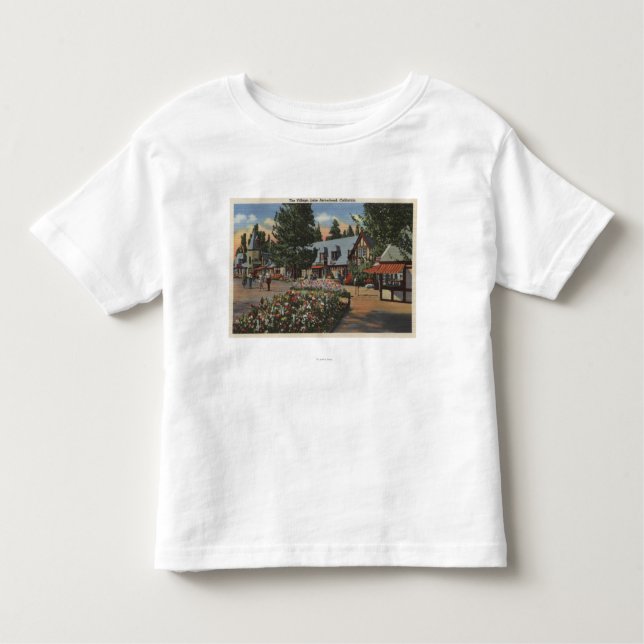 Camiseta De Bebé Vista del pueblo (Anverso)