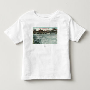 Camiseta De Bebé Vista del puente de la calle de la corte que