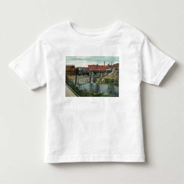 Camiseta De Bebé Vista del puente de la calle de Vincent (Anverso)