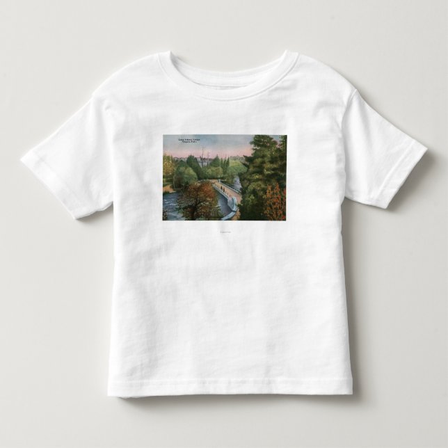 Camiseta De Bebé Vista del puente de la isla de Luna (Anverso)