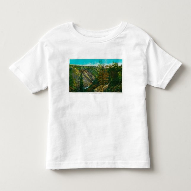 Camiseta De Bebé Vista del puente de la quebrada del huracán, (Anverso)
