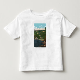 Camiseta De Bebé Vista del puente de los E.E.U.U. Hwy, ruta 9