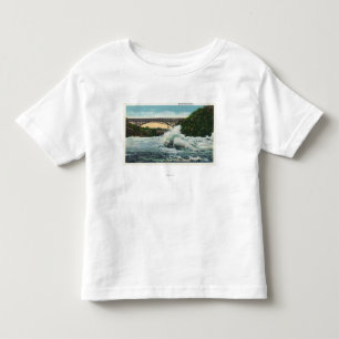 Camiseta De Bebé Vista del puente y de Whirlpool de los Rapids de