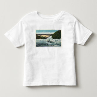 Camiseta De Bebé Vista del puente y de Whirlpool de los Rapids de
