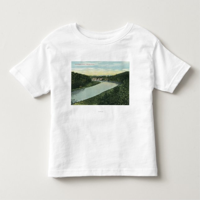 Camiseta De Bebé Vista del río de Genesee (Anverso)