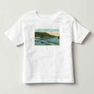 Camiseta De Bebé Vista del río y de la presa de Chenango