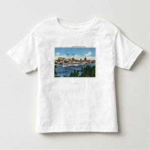 Camiseta De Bebé Vista del Steamer Hendrick Hudson