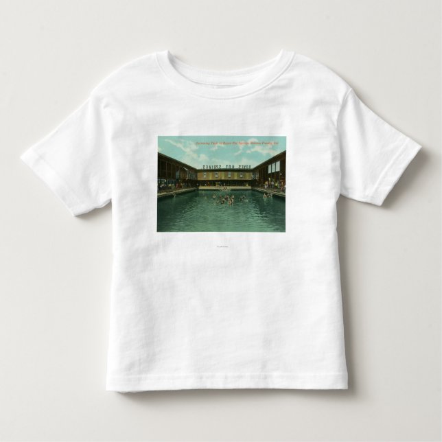 Camiseta De Bebé Vista del tanque de la natación (Anverso)