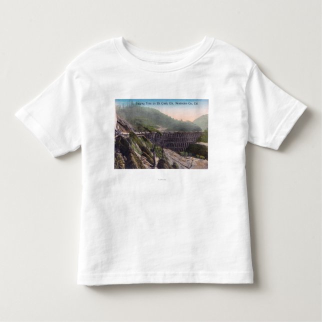 Camiseta De Bebé Vista del tren de registración de A sobre el (Anverso)