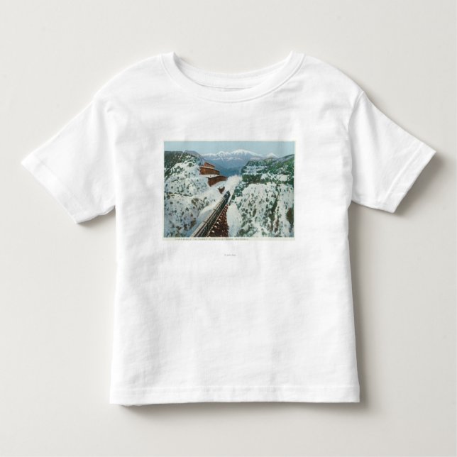 Camiseta De Bebé Vista del tren en la cumbre de la costa (Anverso)