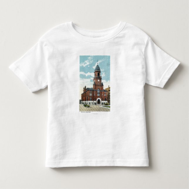 Camiseta De Bebé Vista exterior ayuntamiento (Anverso)