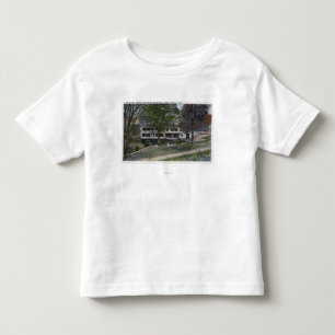 Camiseta De Bebé Vista exterior de la casa de la granja de los