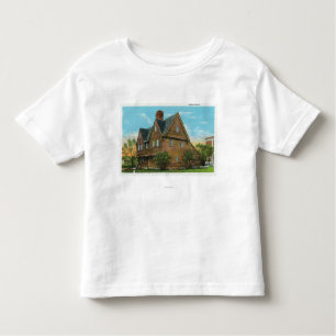 Camiseta De Bebé Vista exterior de la casa de Pequot