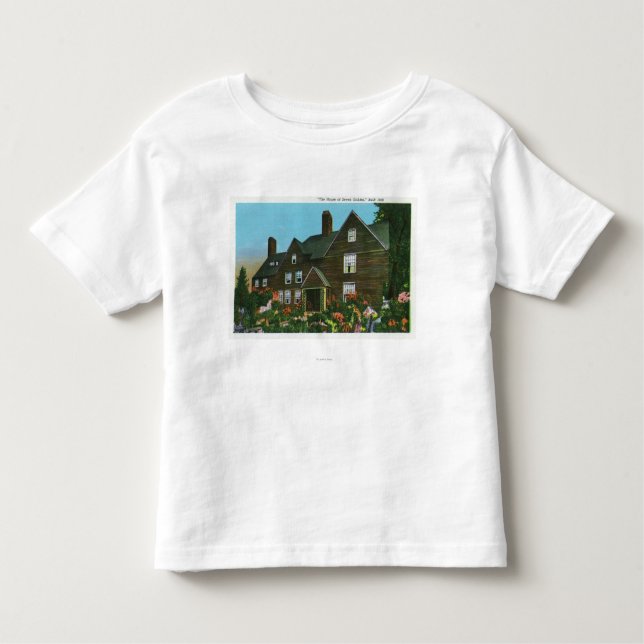 Camiseta De Bebé Vista exterior de la casa de siete aguilones (Anverso)