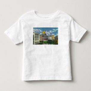 Camiseta De Bebé Vista exterior de la casa del estado
