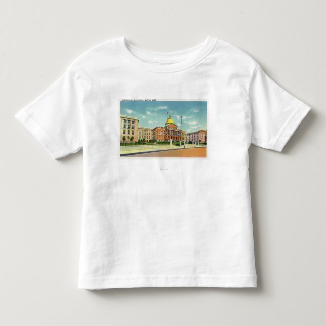 Camiseta De Bebé Vista exterior de la casa del estado en el faro (Anverso)