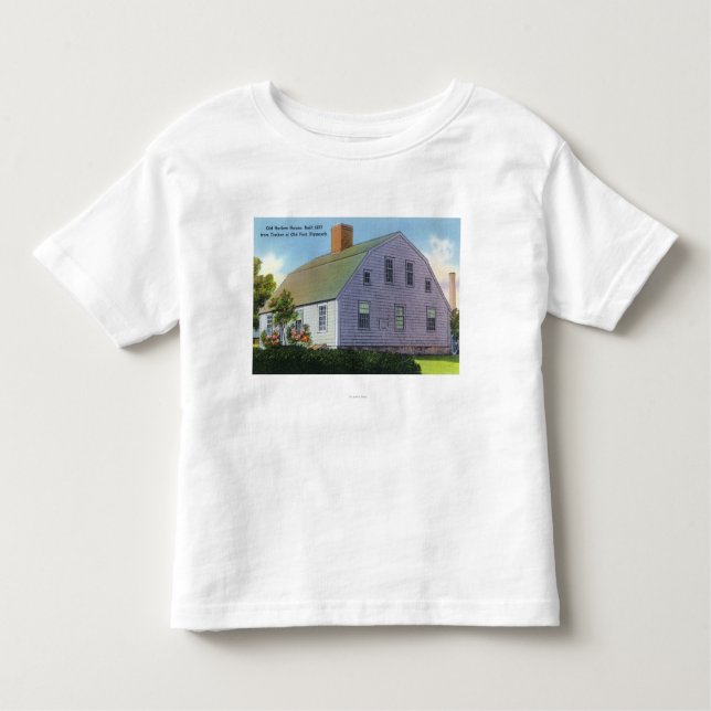 Camiseta De Bebé Vista exterior de la casa vieja de Harlow (Anverso)
