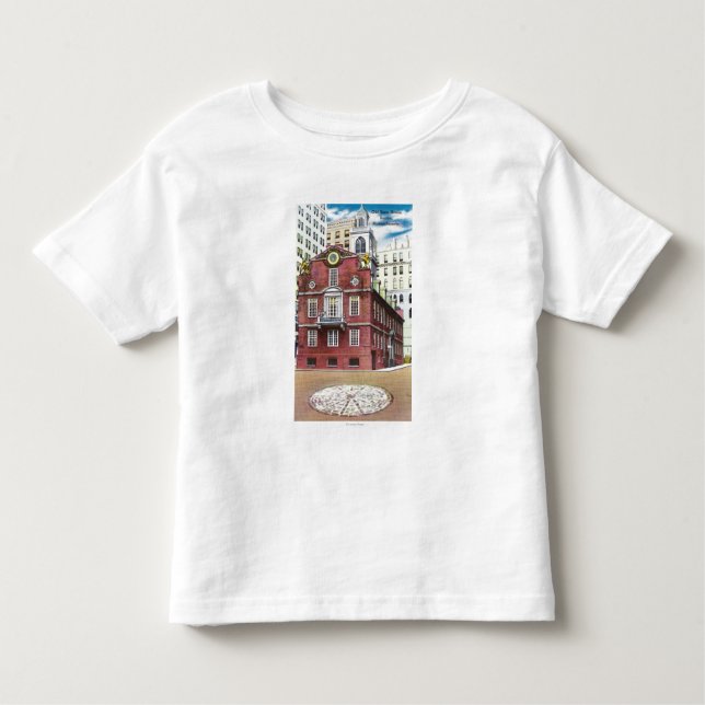 Camiseta De Bebé Vista exterior de la casa vieja del estado (Anverso)