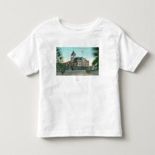 Camiseta De Bebé Vista exterior de la ciudad HallHealdsburg, CA