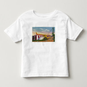 Camiseta De Bebé Vista exterior de la comida y del edificio