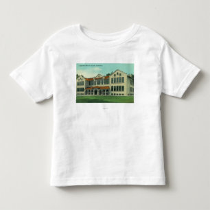 Camiseta De Bebé Vista exterior de la escuela de Longfellow