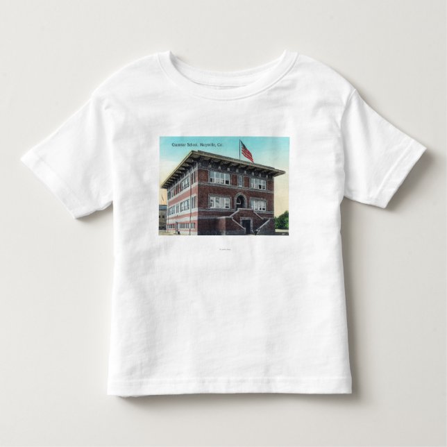 Camiseta De Bebé Vista exterior de la escuela secundaria 2 (Anverso)