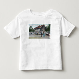 Camiseta De Bebé Vista exterior de la estación de ferrocarril en