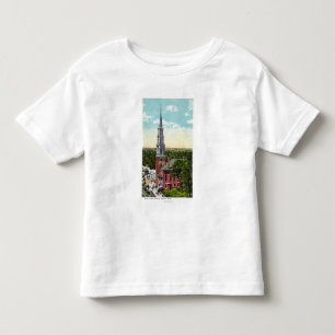 Camiseta De Bebé Vista exterior de la iglesia de la calle del