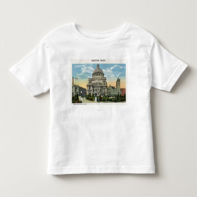 Camiseta De Bebé Vista exterior de la iglesia de la ciencia (Anverso)