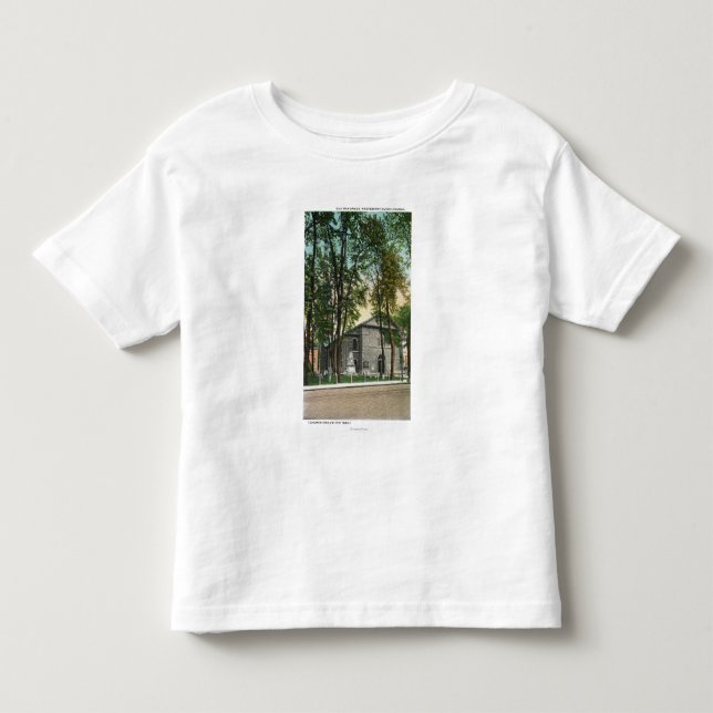 Camiseta De Bebé Vista exterior de la iglesia holandesa protestante (Anverso)