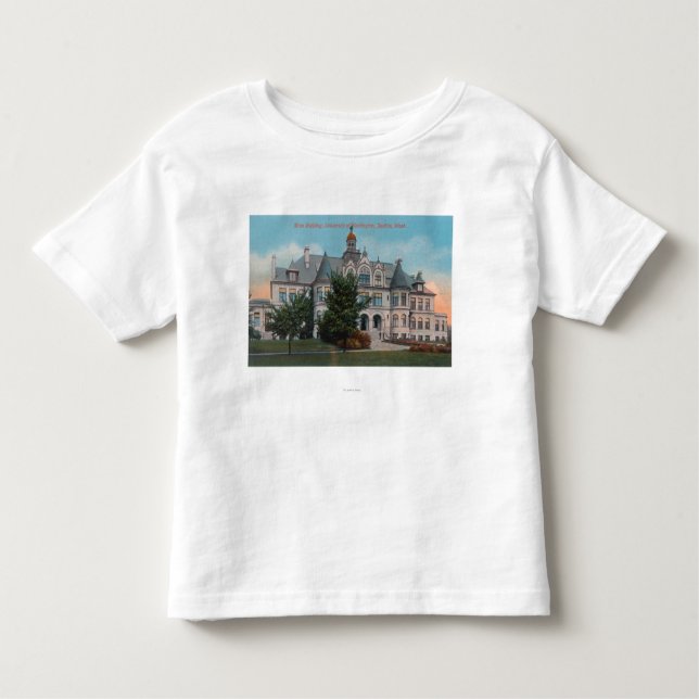 Camiseta De Bebé Vista exterior de la universidad del edificio (Anverso)