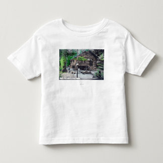 Camiseta De Bebé Vista exterior de un registro CabinCazadero, CA