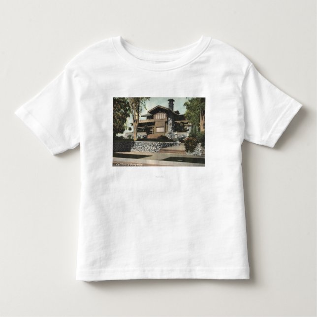 Camiseta De Bebé Vista exterior de una casa de planta baja (Anverso)