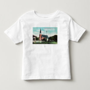 Camiseta De Bebé Vista exterior de una iglesia católica
