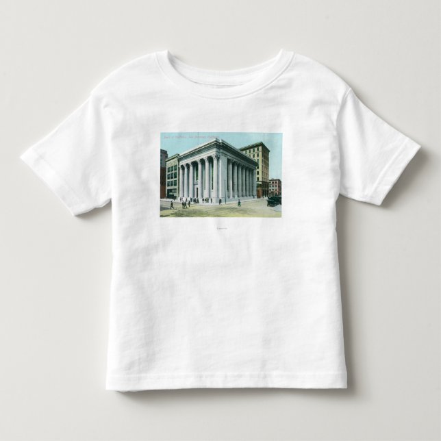 Camiseta De Bebé Vista exterior del banco de California (Anverso)